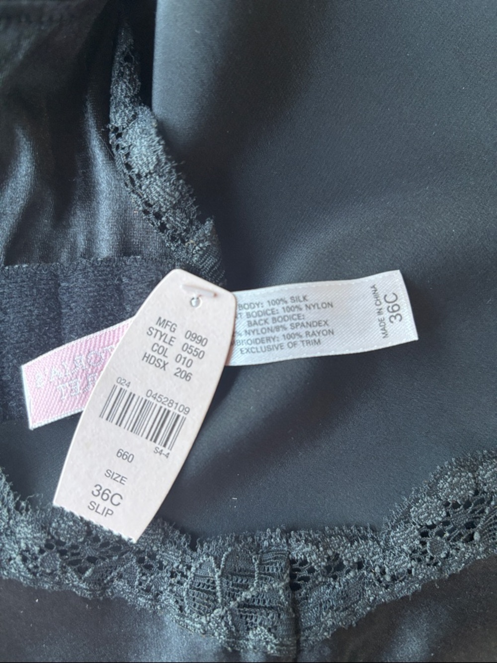 NEW Vintage Victoria's Secret Black Silk Chemise Rose Slip Mini Dress Y2K Sexy - Picture 17 of 17
